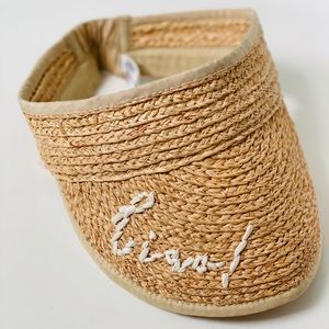Anthropologie Accessories - NWT Anthropologie Ciao Raffia Visor Anthropologie Accessories - NWT Anthropologie Ciao Raffia Visor